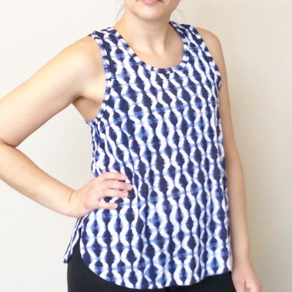 NWT Athleta Breezy Blue Racerback Tank Top